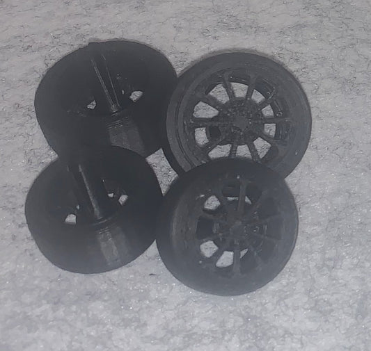 Black DyeSpoke Wheels Set
