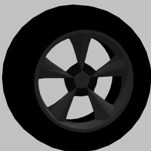 BLACK PentSpoke Wheels Set